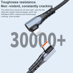ADC-009 20W USB-C/Type-C auf 8-Pin Doppel-Winkel Datenkabel, 0,4m, 1m, 2m