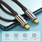 100W Typ-C zu Typ-C Thunderbolt 4 Vollfunktions-Datenkabel, 0,3 m, 0,5 m, 0,8 m, 1 m