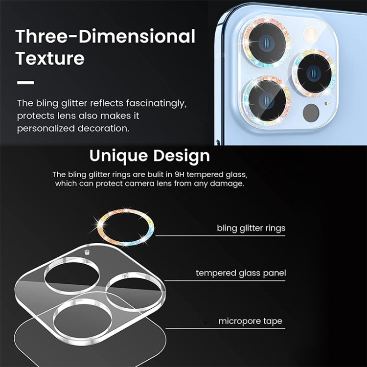 Tempered Glass CD Texture Back Camera Film, For iPhone 14 Pro Max / 14 Pro (1 PS)