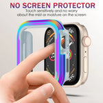 Schutzhülle aus Aluminiumlegierung und TPU (2-in-1), passend für Apple Watch Ultra 3/2/1 (49 mm), Apple Watch Series 9/8/7 (45 mm), Apple Watch Series 6/5/4/SE (44 mm), Apple Watch Series 9/8/7 (41 mm) und Apple Watch Series 6/5/4/SE (40 mm).