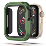 Schutzhülle aus Aluminiumlegierung und TPU (2-in-1), passend für Apple Watch Ultra 3/2/1 (49 mm), Apple Watch Series 9/8/7 (45 mm), Apple Watch Series 6/5/4/SE (44 mm), Apple Watch Series 9/8/7 (41 mm) und Apple Watch Series 6/5/4/SE (40 mm).