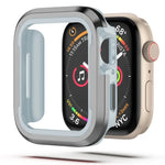 Schutzhülle aus Aluminiumlegierung und TPU (2-in-1), passend für Apple Watch Ultra 3/2/1 (49 mm), Apple Watch Series 9/8/7 (45 mm), Apple Watch Series 6/5/4/SE (44 mm), Apple Watch Series 9/8/7 (41 mm) und Apple Watch Series 6/5/4/SE (40 mm).