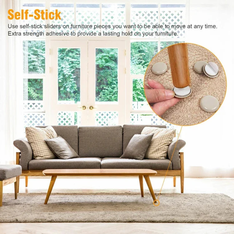 32 in 1 25mm Round Table Chairs Non-slip Foot Mat, 32 in 1 25mm