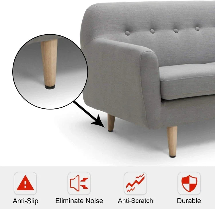 40 in 1 38mm Round Plaid EVA Table Sofa Slip-proof Noise-reducing Foot Pads, 38mm