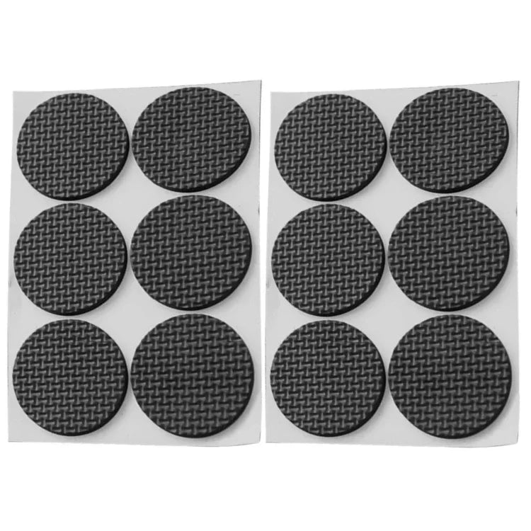 2 Stück 46 mm runde, karierte EVA-Tisch- und Sofa-Fußpads, rutschfest und geräuschdämpfend, 46 mm