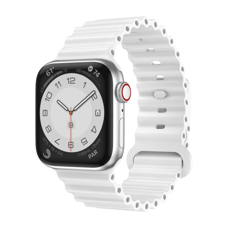 Silikon-Uhrenarmband, Für Apple Watch Ultra 49mm / Series 8&7 45mm / SE 2&6&SE&5&4 44mm, Für Apple Watch Series 8&7 41mm / SE 2&6&SE&5&4 40mm / 3&2&1 38mm