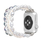 Perlenkristall-Uhrenarmband, für Apple Watch 5 &amp; 4 (40 mm) / 3 &amp; 2 &amp; 1 (38 mm), für Apple Watch 5 &amp; 4 (44 mm) / 3 &amp; 2 &amp; 1 (42 mm)