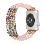 Perlenkristall-Uhrenarmband, für Apple Watch 5 &amp; 4 (40 mm) / 3 &amp; 2 &amp; 1 (38 mm), für Apple Watch 5 &amp; 4 (44 mm) / 3 &amp; 2 &amp; 1 (42 mm)
