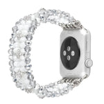 Perlenkristall-Uhrenarmband, für Apple Watch 5 &amp; 4 (40 mm) / 3 &amp; 2 &amp; 1 (38 mm), für Apple Watch 5 &amp; 4 (44 mm) / 3 &amp; 2 &amp; 1 (42 mm)