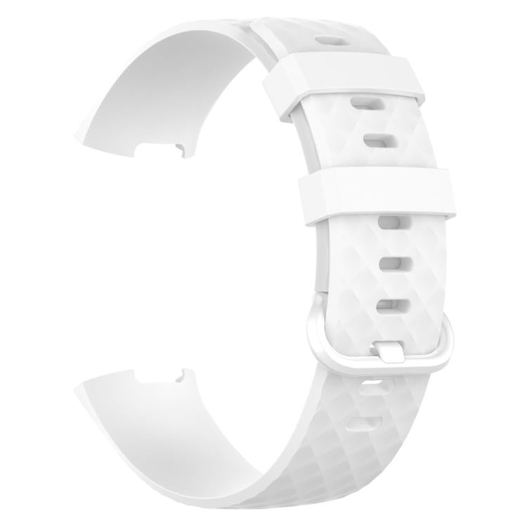 Silver Color Buckle TPU Wrist Strap Watch Band for Fitbit Charge 4 / Charge 4 SE / Charge 3 / Charge 3 SE, Size: S, Size: L