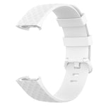 Silver Color Buckle TPU Wrist Strap Watch Band for Fitbit Charge 4 / Charge 4 SE / Charge 3 / Charge 3 SE, Size: S, Size: L