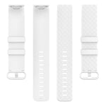 Silver Color Buckle TPU Wrist Strap Watch Band for Fitbit Charge 4 / Charge 4 SE / Charge 3 / Charge 3 SE, Size: S, Size: L