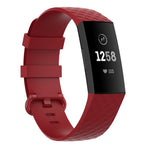 Silver Color Buckle TPU Wrist Strap Watch Band for Fitbit Charge 4 / Charge 4 SE / Charge 3 / Charge 3 SE, Size: S, Size: L