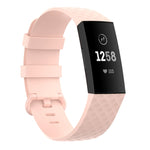 Silver Color Buckle TPU Wrist Strap Watch Band for Fitbit Charge 4 / Charge 4 SE / Charge 3 / Charge 3 SE, Size: S, Size: L