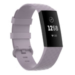 Silver Color Buckle TPU Wrist Strap Watch Band for Fitbit Charge 4 / Charge 4 SE / Charge 3 / Charge 3 SE, Size: S, Size: L