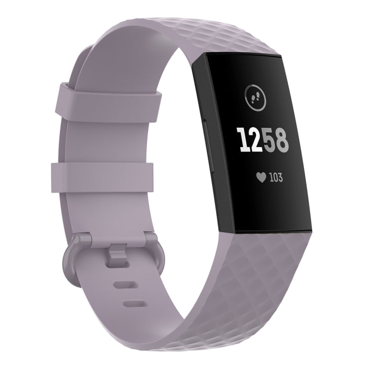 Silver Color Buckle TPU Wrist Strap Watch Band for Fitbit Charge 4 / Charge 4 SE / Charge 3 / Charge 3 SE, Size: S, Size: L