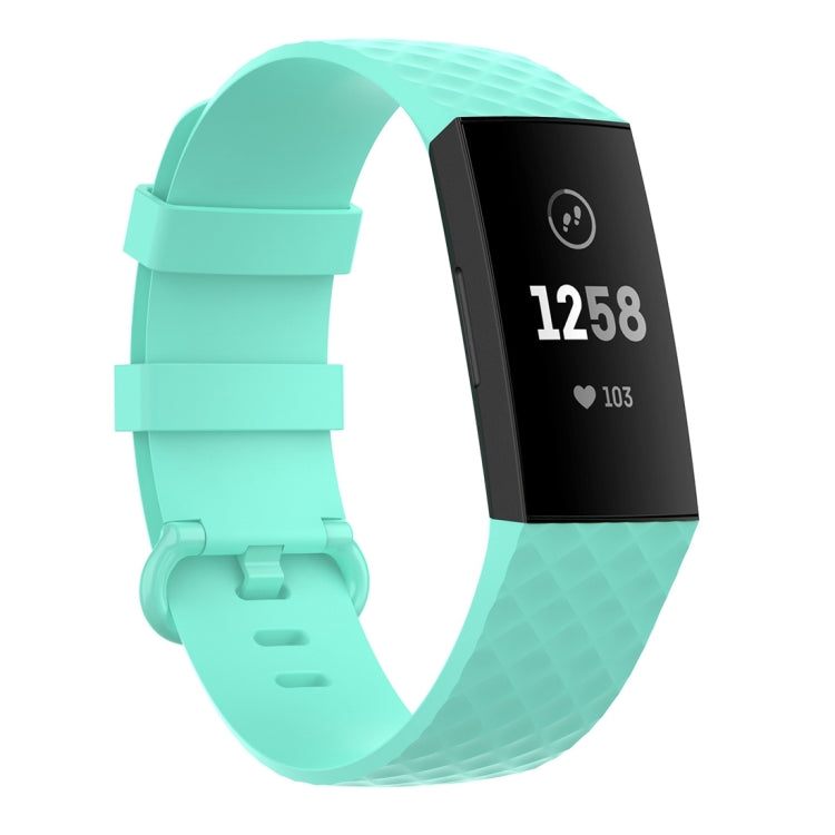 Silver Color Buckle TPU Wrist Strap Watch Band for Fitbit Charge 4 / Charge 4 SE / Charge 3 / Charge 3 SE, Size: S, Size: L