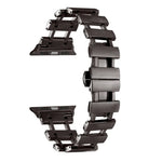 Hohles Edelstahl-Uhrenarmband, für Apple Watch Ultra 49 mm / Serie 8 &amp; 7 45 mm, für Apple Watch Serie 8 &amp; 7 41 mm / SE 2 &amp; 6 &amp; SE 5 &amp; 4 40 mm