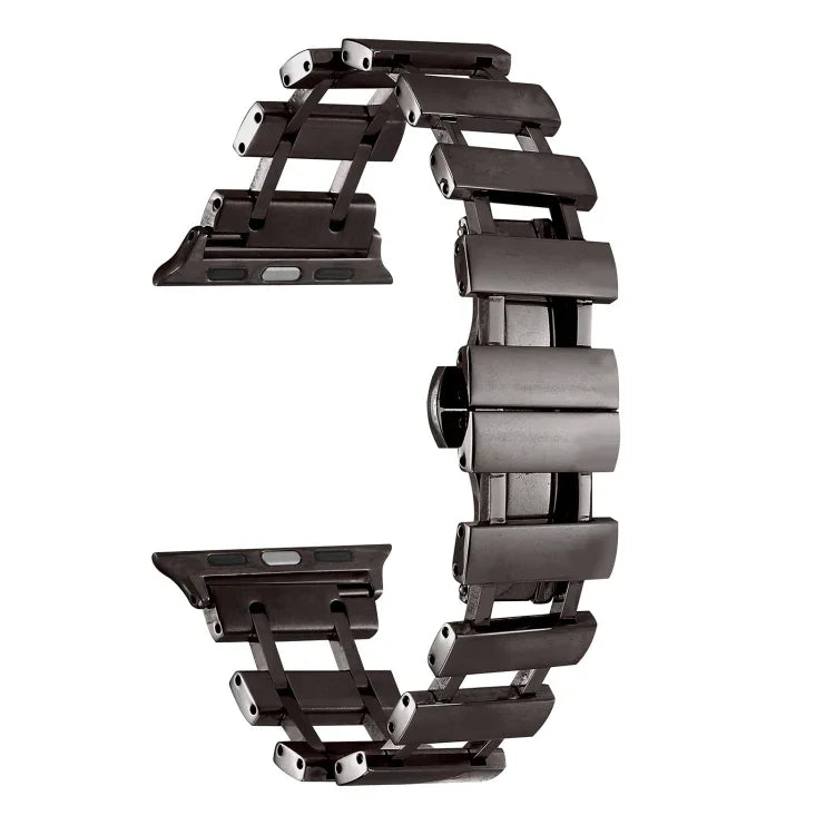 Hohles Edelstahl-Uhrenarmband, für Apple Watch Ultra 49 mm / Serie 8 &amp; 7 45 mm, für Apple Watch Serie 8 &amp; 7 41 mm / SE 2 &amp; 6 &amp; SE 5 &amp; 4 40 mm