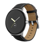 Echtleder-Uhrenarmband mit spitz zulaufender Naht, passend für Google Pixel Watch 4 / 3 / 2 / 1 (41 mm)