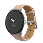 Echtleder-Uhrenarmband mit spitz zulaufender Naht, passend für Google Pixel Watch 4 / 3 / 2 / 1 (41 mm)