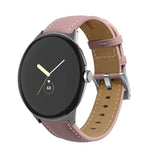 Echtleder-Uhrenarmband mit spitz zulaufender Naht, passend für Google Pixel Watch 4 / 3 / 2 / 1 (41 mm)