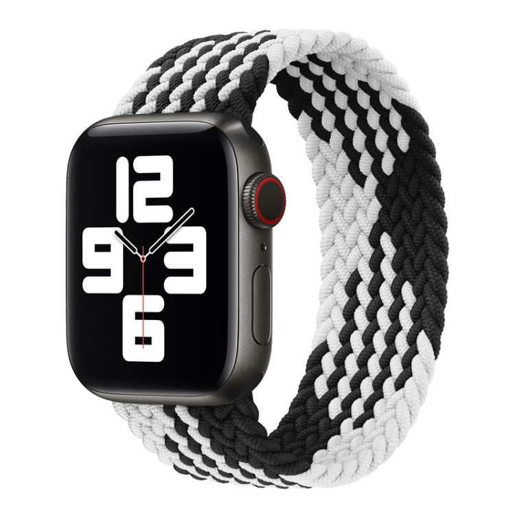 Nylon Single-turn Braided Watch Band For Apple Watch Series 8&7 41mm / SE 2&6&SE&5&4 40mm / 3&2&1 38mm, For Apple Watch Series 8&7 41mm,135mm, For Apple Watch Series 8&7 41mm, 135mm, For Apple Watch Series 8&7 41mm, 145mm