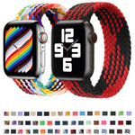 Geflochtenes Nylon-Armband (Einzelschlaufe) für Apple Watch Series 8&7 41mm / SE 2&6&SE&5&4 40mm / 3&2&1 38mm, für Apple Watch Series 8&7 41mm, 145mm, für Apple Watch Series 8&7 41mm, 145mm