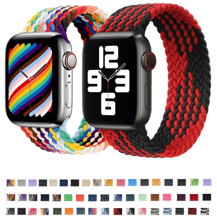 Geflochtenes Nylon-Armband (Einzelschlaufe) für Apple Watch Series 8&7 41mm / SE 2&6&SE&5&4 40mm / 3&2&1 38mm, für Apple Watch Series 8&7 41mm, 145mm, für Apple Watch Series 8&7 41mm, 145mm