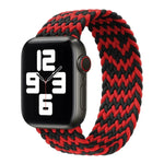 Nylon-Armband mit einfacher Drehung, geflochten, für Apple Watch Series 8 &amp; 7 (41 mm), SE 2 &amp; 6, SE 5 &amp; 4 (40 mm) und 3 &amp; 2 &amp; 1 (38 mm).