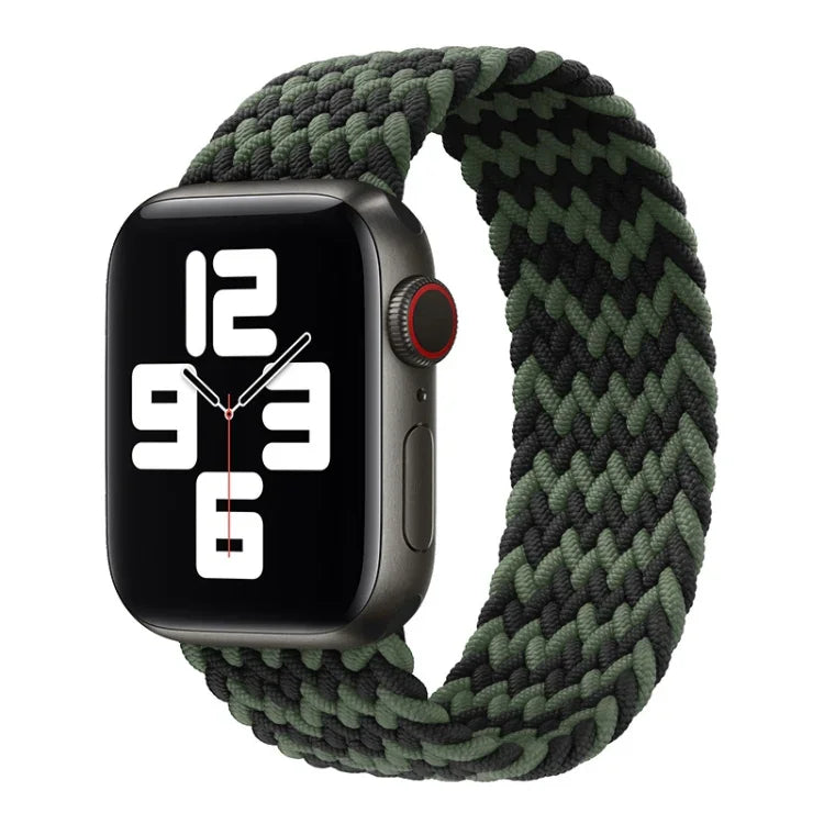 Nylon-Armband mit einfacher Drehung, geflochten, für Apple Watch Series 8 &amp; 7 (41 mm), SE 2 &amp; 6, SE 5 &amp; 4 (40 mm) und 3 &amp; 2 &amp; 1 (38 mm).