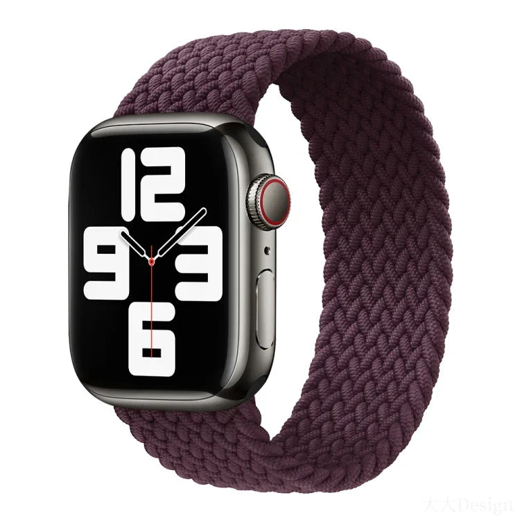 Nylon-Armband mit einfacher Drehung, geflochten, für Apple Watch Series 8 &amp; 7 (41 mm), SE 2 &amp; 6, SE 5 &amp; 4 (40 mm) und 3 &amp; 2 &amp; 1 (38 mm).