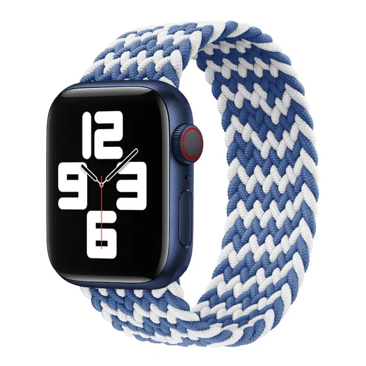 Nylon-Armband mit einfacher Drehung, geflochten, für Apple Watch Series 8 &amp; 7 (41 mm), SE 2 &amp; 6, SE 5 &amp; 4 (40 mm) und 3 &amp; 2 &amp; 1 (38 mm).