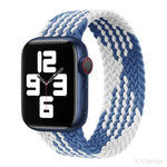 Nylon-Armband mit einfacher Drehung, geflochten, für Apple Watch Series 8 &amp; 7 (41 mm), SE 2 &amp; 6, SE 5 &amp; 4 (40 mm) und 3 &amp; 2 &amp; 1 (38 mm).