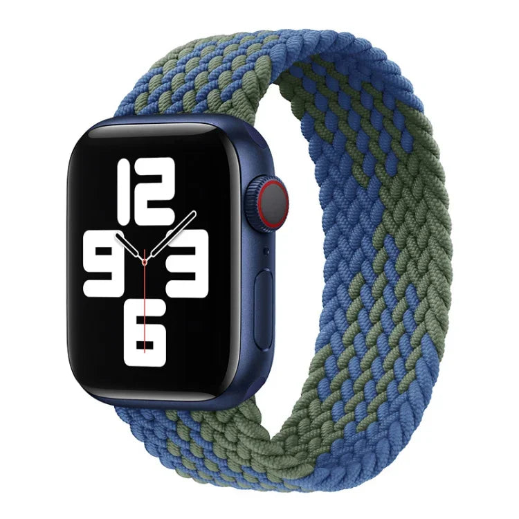 Nylon-Armband mit einfacher Drehung, geflochten, für Apple Watch Series 8 &amp; 7 (41 mm), SE 2 &amp; 6, SE 5 &amp; 4 (40 mm) und 3 &amp; 2 &amp; 1 (38 mm).