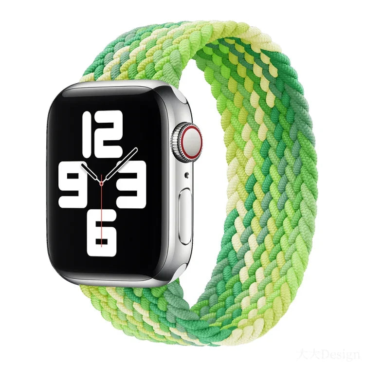 Nylon-Armband mit einfacher Drehung, geflochten, für Apple Watch Series 8 &amp; 7 (41 mm), SE 2 &amp; 6, SE 5 &amp; 4 (40 mm) und 3 &amp; 2 &amp; 1 (38 mm).