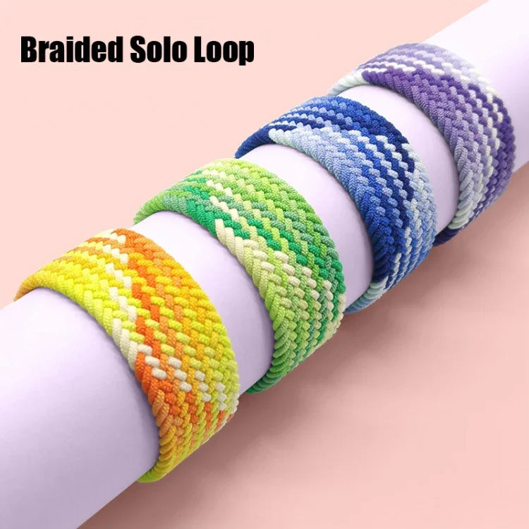 Nylon-Armband mit einfacher Drehung, geflochten, für Apple Watch Series 8 &amp; 7 (41 mm), SE 2 &amp; 6, SE 5 &amp; 4 (40 mm) und 3 &amp; 2 &amp; 1 (38 mm).