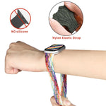 Nylon-Armband mit einfacher Drehung, geflochten, für Apple Watch Series 8 &amp; 7 (41 mm), SE 2 &amp; 6, SE 5 &amp; 4 (40 mm) und 3 &amp; 2 &amp; 1 (38 mm).