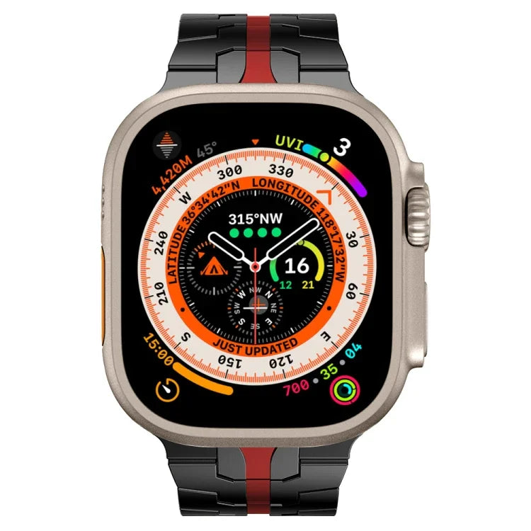 Edelstahlarmband, passend für Apple Watch Series 8 &amp; 7 (41 mm), SE 2 &amp; 6, SE, 5 &amp; 4 (40 mm), 3, 2 &amp; 1 (38 mm) und Apple Watch Ultra (49 mm), Series 8 &amp; 7 (45 mm), SE 2 &amp; 6, SE, 5 &amp; 4 (44 mm) sowie 3, 2 &amp; 1 (42 mm).