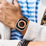 Edelstahlarmband, passend für Apple Watch Series 8 &amp; 7 (41 mm), SE 2 &amp; 6, SE, 5 &amp; 4 (40 mm), 3, 2 &amp; 1 (38 mm) und Apple Watch Ultra (49 mm), Series 8 &amp; 7 (45 mm), SE 2 &amp; 6, SE, 5 &amp; 4 (44 mm) sowie 3, 2 &amp; 1 (42 mm).