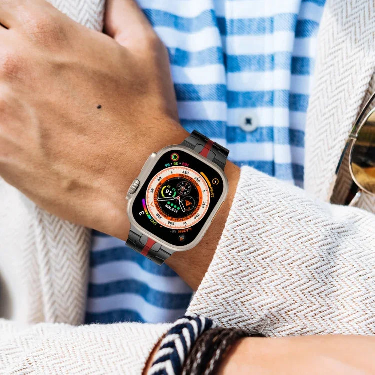 Edelstahlarmband, passend für Apple Watch Series 8 &amp; 7 (41 mm), SE 2 &amp; 6, SE, 5 &amp; 4 (40 mm), 3, 2 &amp; 1 (38 mm) und Apple Watch Ultra (49 mm), Series 8 &amp; 7 (45 mm), SE 2 &amp; 6, SE, 5 &amp; 4 (44 mm) sowie 3, 2 &amp; 1 (42 mm).