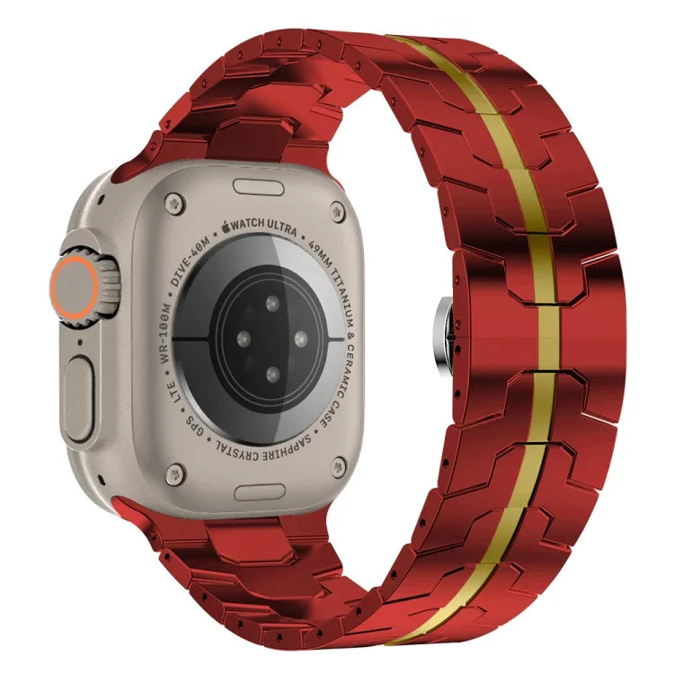 Edelstahlarmband, passend für Apple Watch Series 8 &amp; 7 (41 mm), SE 2 &amp; 6, SE, 5 &amp; 4 (40 mm), 3, 2 &amp; 1 (38 mm) und Apple Watch Ultra (49 mm), Series 8 &amp; 7 (45 mm), SE 2 &amp; 6, SE, 5 &amp; 4 (44 mm) sowie 3, 2 &amp; 1 (42 mm).