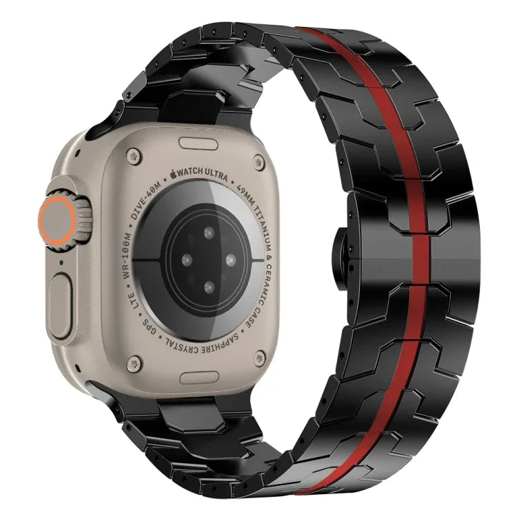 Edelstahlarmband, passend für Apple Watch Series 8 &amp; 7 (41 mm), SE 2 &amp; 6, SE, 5 &amp; 4 (40 mm), 3, 2 &amp; 1 (38 mm) und Apple Watch Ultra (49 mm), Series 8 &amp; 7 (45 mm), SE 2 &amp; 6, SE, 5 &amp; 4 (44 mm) sowie 3, 2 &amp; 1 (42 mm).