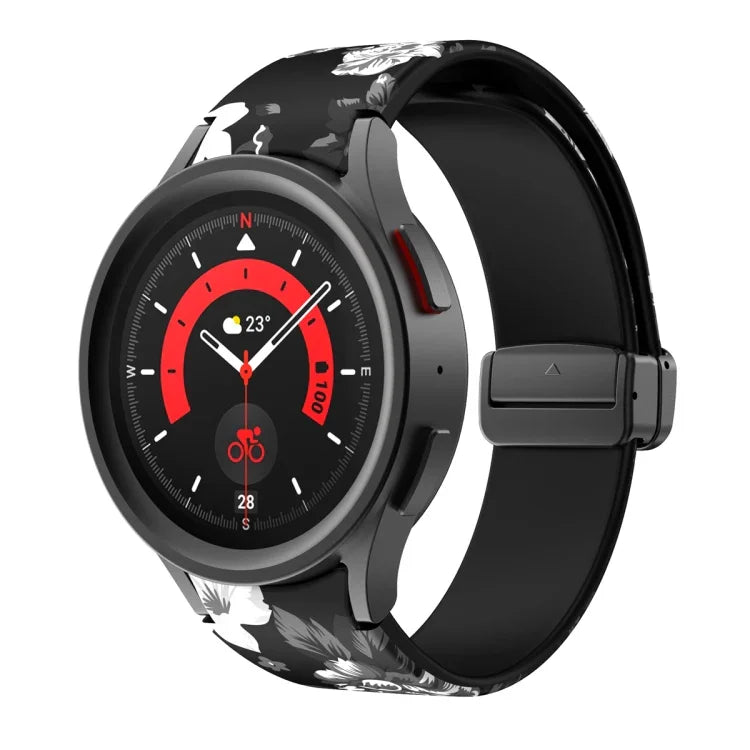 Magnetic Printed Silicone Watch Band, For Samsung Galaxy Watch5