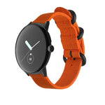 Gewebtes Nylon-Armband mit Stahlschließe, passend für Google Pixel Watch 4 / 3 / 2 / 1 (41 mm)