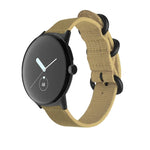 Gewebtes Nylon-Armband mit Stahlschließe, passend für Google Pixel Watch 4 / 3 / 2 / 1 (41 mm)