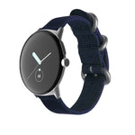 Gewebtes Nylon-Armband mit Stahlschließe, passend für Google Pixel Watch 4 / 3 / 2 / 1 (41 mm)