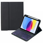 SA-10DS Hintergrundbeleuchtung Bluetooth Tastatur Leder Tablet-Hülle mit Stiftefach, Für iPad 10. Generation 10,9 2022
