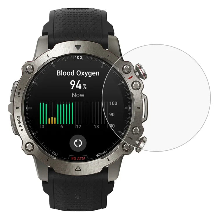 Displayschutzfolie aus gehärtetem Glas für Huawei Watch GT 2 42 mm Smartwatch, Garmin Fenix ​​7S, Realme Watch, Amazfit Falcon, Huawei Watch GT 2 42 mm, Huawei Watch GT 3 42 mm, Garmin Forerunner 158, Garmin Instinct Crossover ...