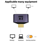 2 in 1 2K 60Hz HDMI Adapter with Indicator Lights